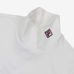 Fila White Line Basic Neck Polar - Naisten T Paita - Kerma | FI-21195